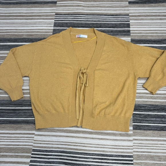 Free People FP‎ Beach Solar Sweater Pants Set Women's 2 Piece Knit Gold Heather - Picture 2 of 16